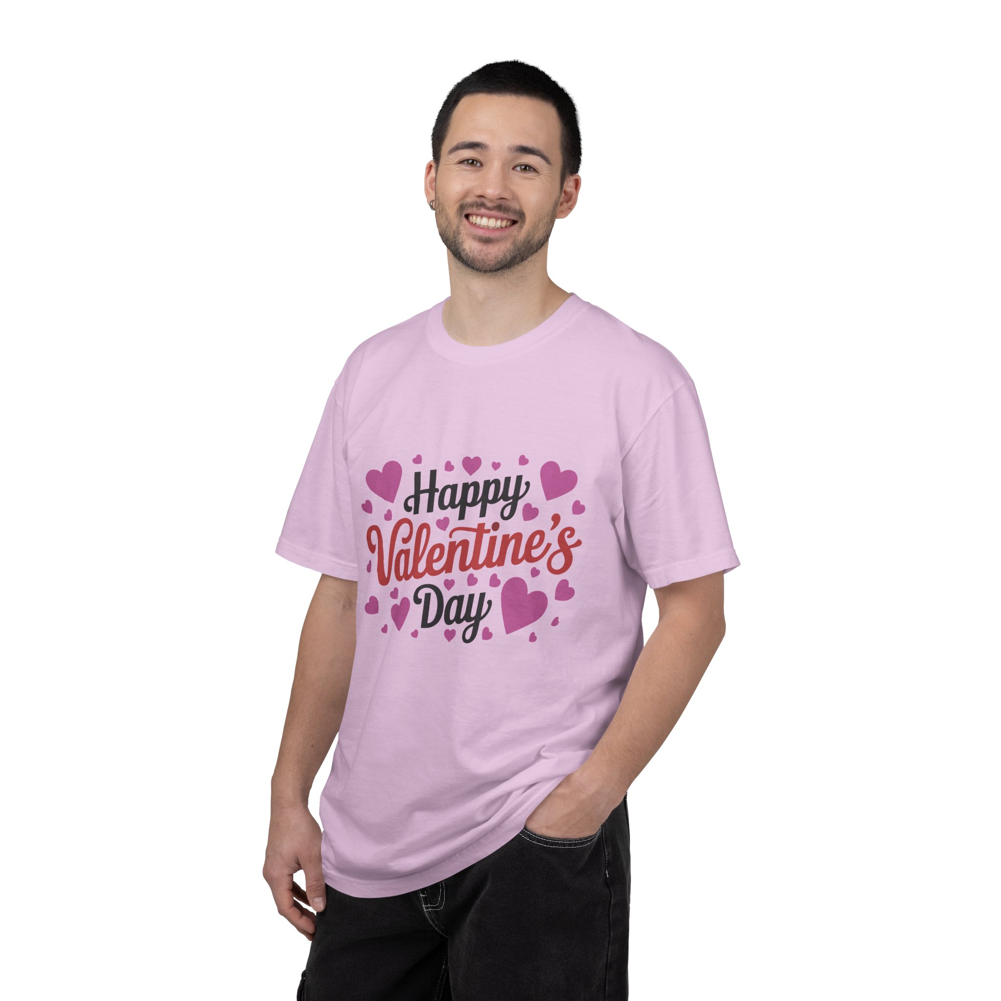 C - 8.17.Happy Valentine's Day Unisex Garment-Dyed T-shirt, Cute Valentine's Gift, Casual Love Tee, Couple's Matching Shirt. - Image 27