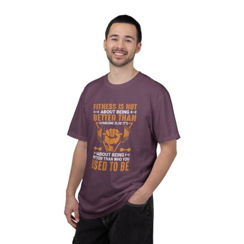 Fitness Motivation T-Shirt — "Fitness Is Not About Being Better Than Someone Else. - Image 51