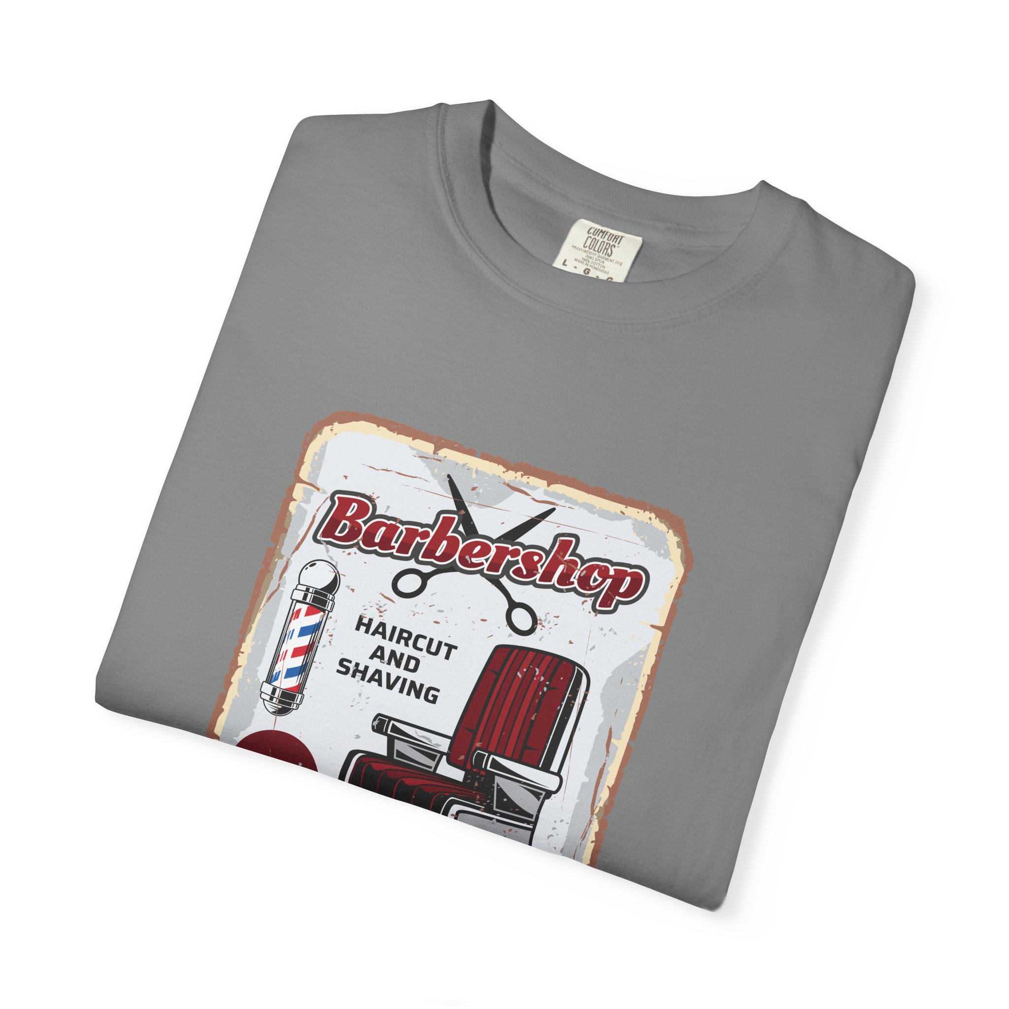 Vintage Barbershop T-Shirt, Unisex Graphic Tee, Haircut & Shaving Design, Barber Gift, Casual Wear, Retro Style, Gift for Him/Her. - Image 18