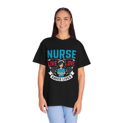 Nurse Live Love T-shirt, Unisex Medical Apparel, Gift for Nurses, Healthcare Worker Tee, Funny Nurse Shirt. - Image 4