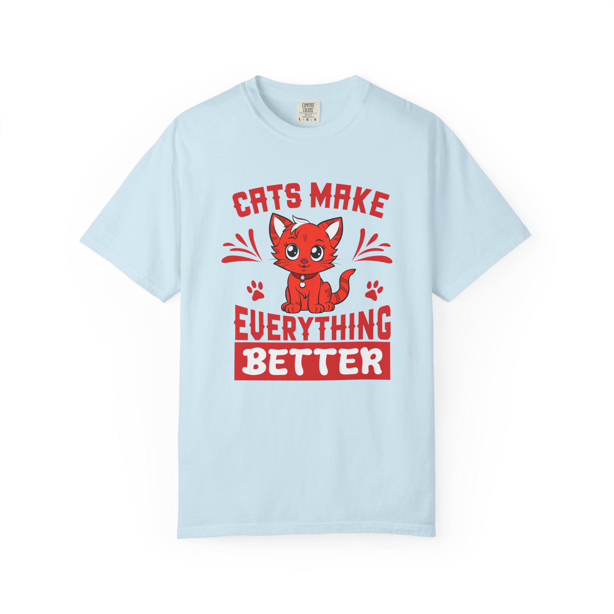 cn - 5.14 - Cats Make Everything Better T-Shirt — Cute Red Kitten Graphic Tee for Cat Lovers, - Image 33