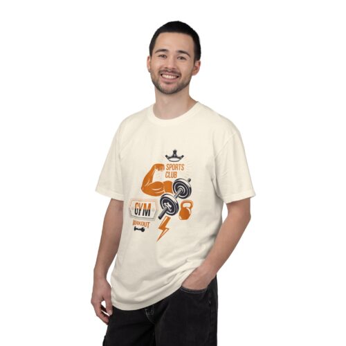 Gym Sports Club Workout T-Shirt — Muscle, Dumbbell & Kettlebell Fitness Tee. - Image 11