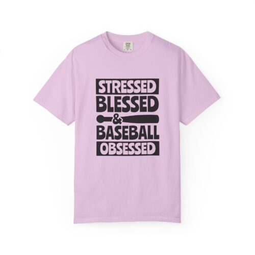 Stressed Blessed Baseball T-shirt - Perfect for Softball Season, Gift for Coaches, Athletes, Sport Fans, Unisex Tee. - Image 17