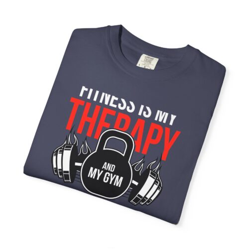 Fitness Is My Therapy T-Shirt — Gym Sanctuary Workout Tee. - Image 10