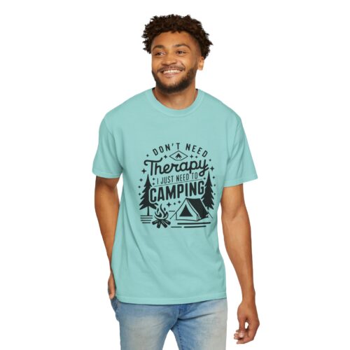 Camping Therapy T-Shirt | Unisex Garment-Dyed Tee for Outdoor Lovers, Perfect Gift for Campers, Nature Lovers, and Adventure Seekers. - Image 39