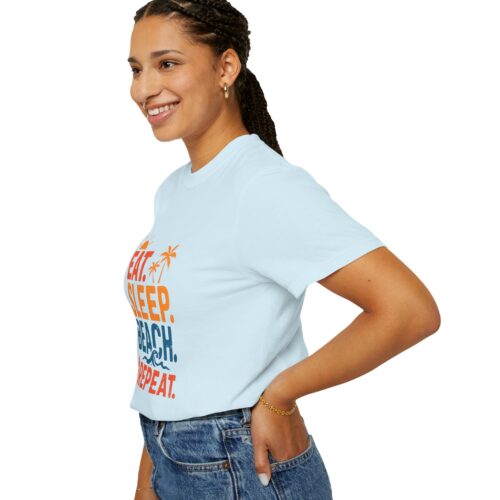 Beach Life Unisex T-Shirt - Eat Sleep Beach Repeat, Summer Wear, Vacation Shirt, Gift for Beach Lovers, Relaxed Summer Style. - Image 46