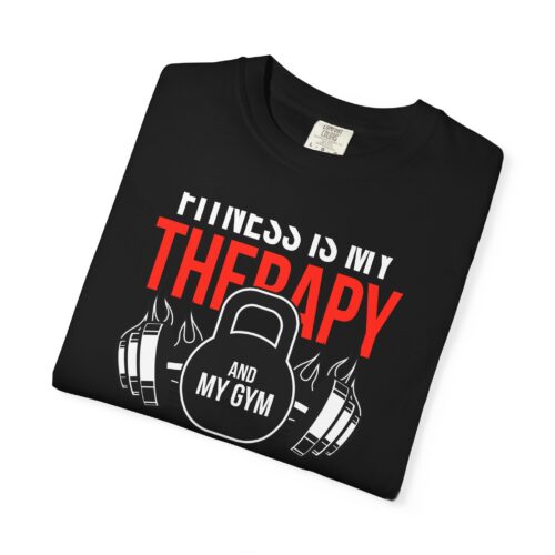 Fitness Is My Therapy T-Shirt — Gym Sanctuary Workout Tee. - Image 34