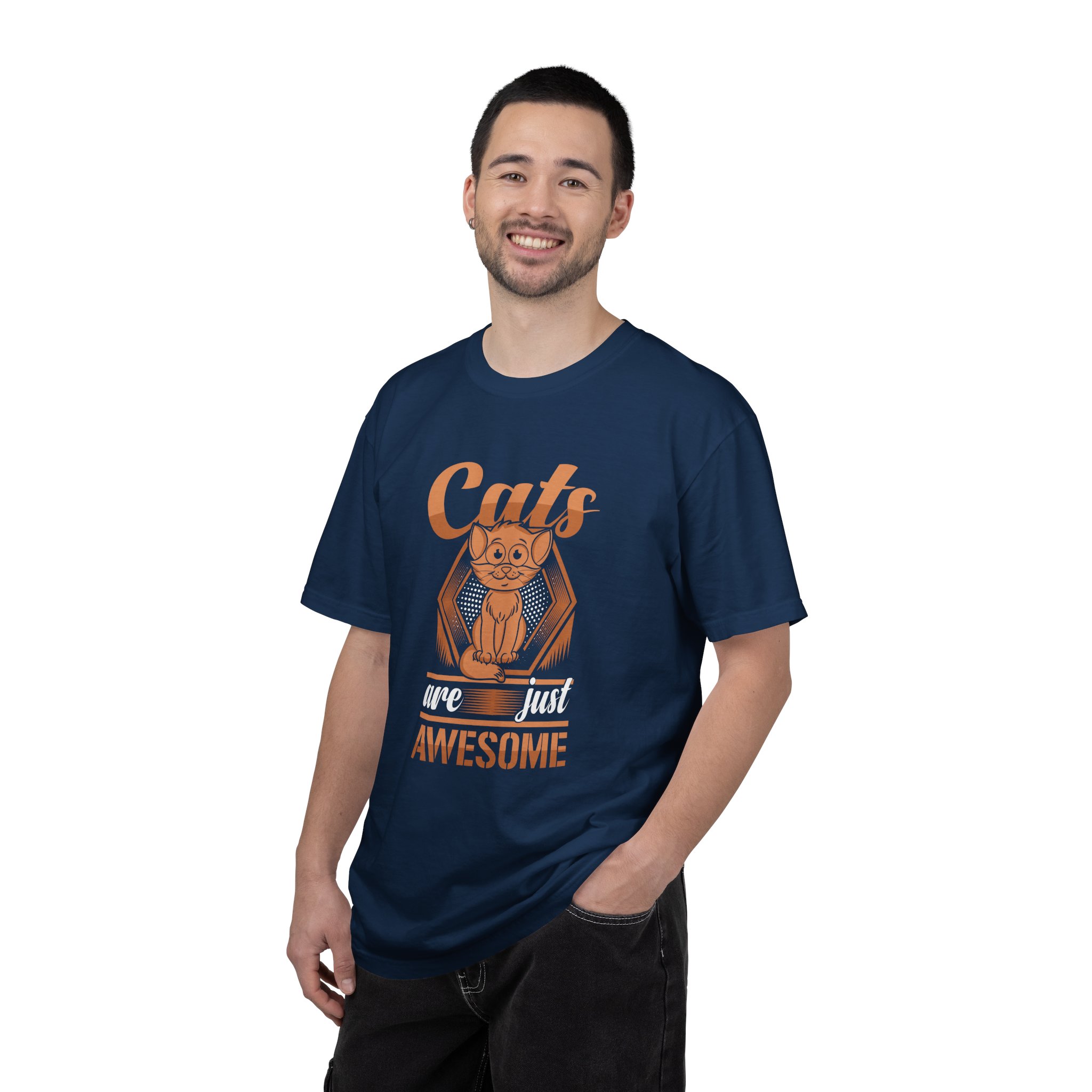 cn - 5.10a - Cat Lovers T-Shirt — "Cats Are Just Awesome" Retro Graphic Tee. - Image 27