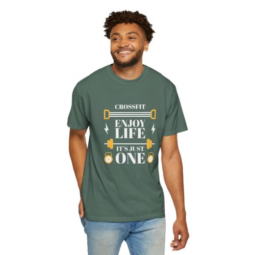 CrossFit Motivational T-Shirt, Unisex Workout Tee, Gym Apparel, Fitness Gift, Enjoy Life It's Just One. - Image 23