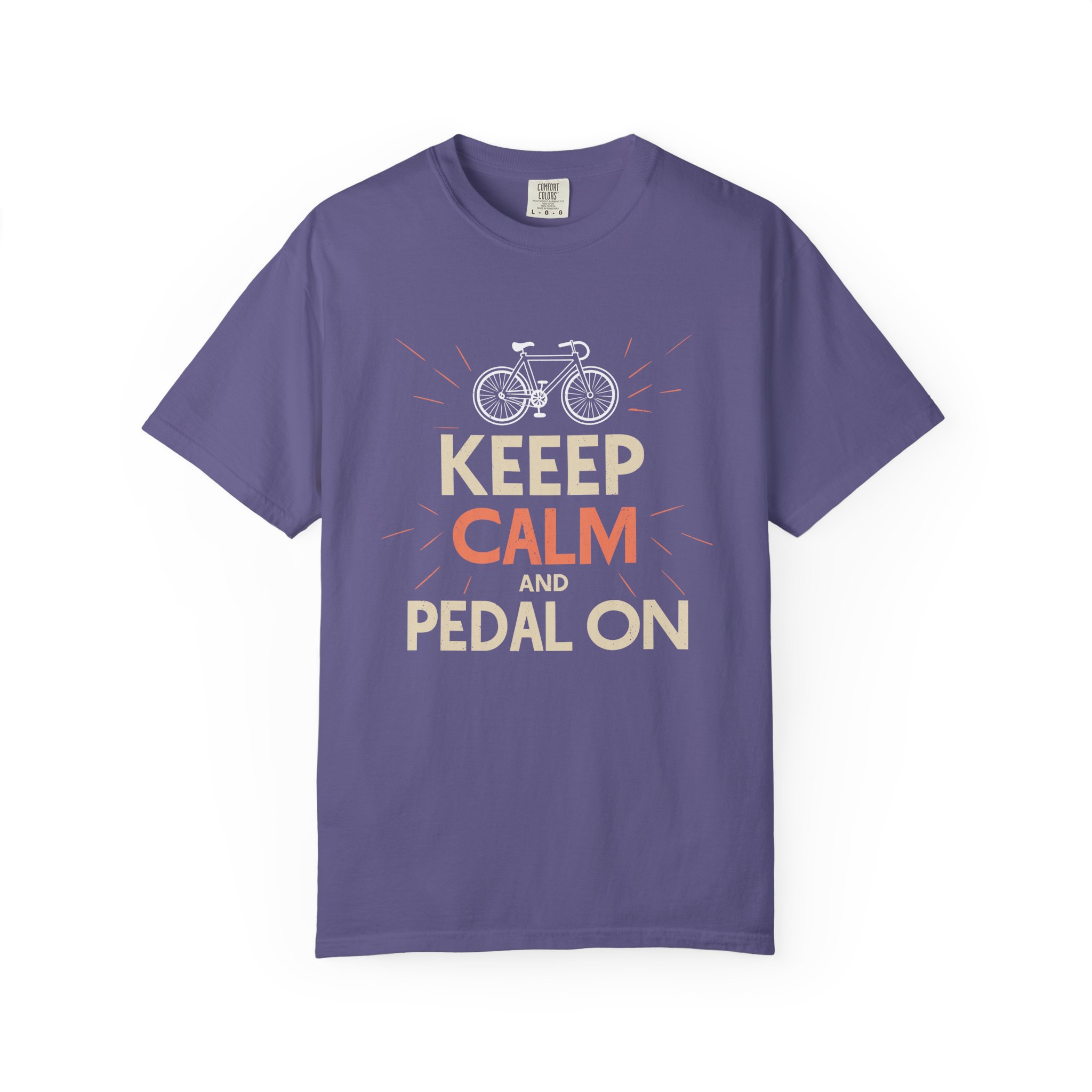 Unisex Bicycle Theme T-Shirt, Keep Calm and Pedal On Tee, Gift for Cyclists, Vintage Style Top, Casual Wear, Bike Lover Shirt. - Image 49