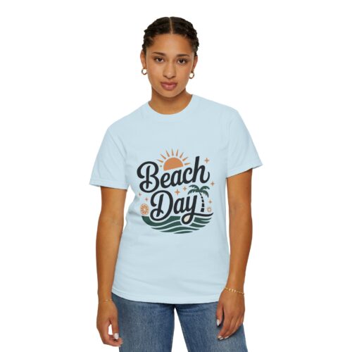Beach Day Unisex Garment-Dyed T-Shirt, Summer Vibes Shirt, Casual Beachwear, Vacation Tee, Gift for Beach Lovers. - Image 45