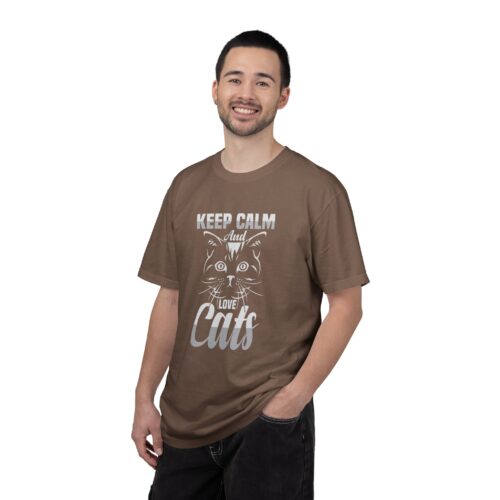 Keep Calm and Love Cats T-Shirt. - Image 11