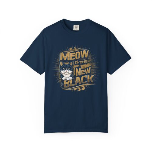 Meow Is The New Black Cat T-Shirt for cat lover. - Image 9