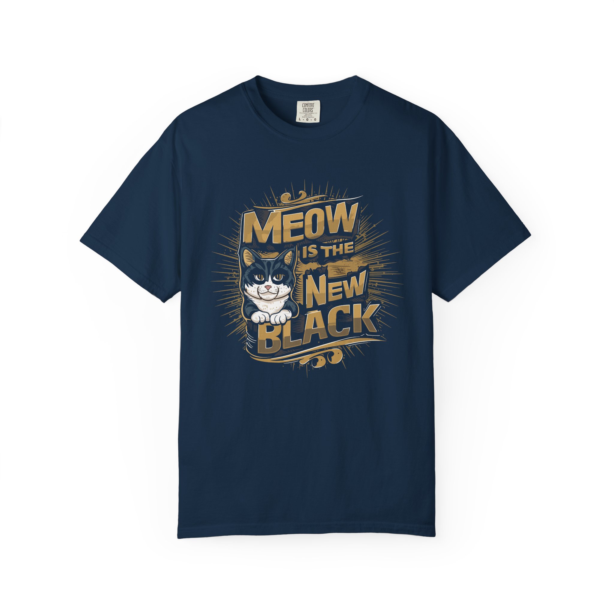 cn - 5.13 - Meow Is The New Black Cat T-Shirt for cat lover. - Image 9