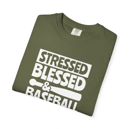 Baseball Obsession Tee, Stressed Blessed Baseball Shirt, Unisex Sportswear, Gifts for Baseball Fans, Casual Everyday Wear. - Image 34
