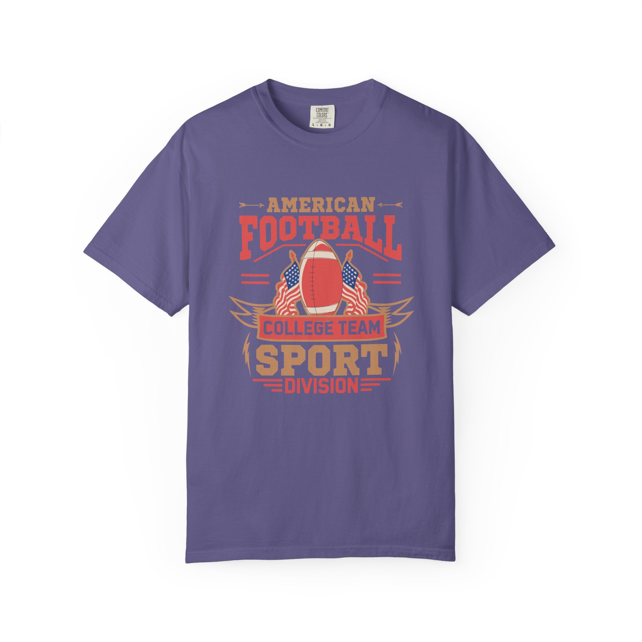 Vintage American Football Unisex T-Shirt, College Team Apparel, Sport Division Tee, Game Day Wear, Football Fan Gift. - Image 33