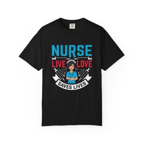 Nurse Live Love T-shirt, Unisex Medical Apparel, Gift for Nurses, Healthcare Worker Tee, Funny Nurse Shirt. - Image 1