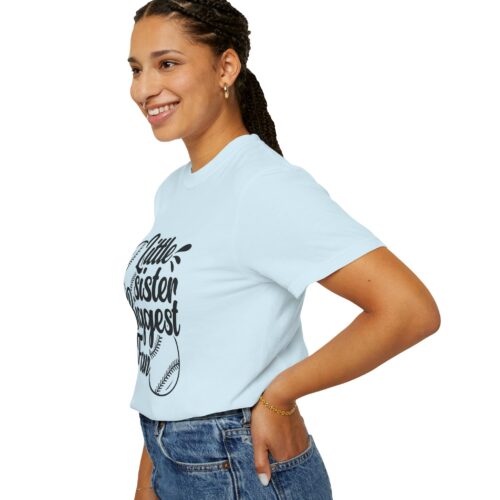 Cheerful Fan T-Shirt for Little Sisters, Baseball Enthusiast Gift, Sports Fan Apparel, Unisex Casual Wear, Soft Cotton Tee. - Image 46