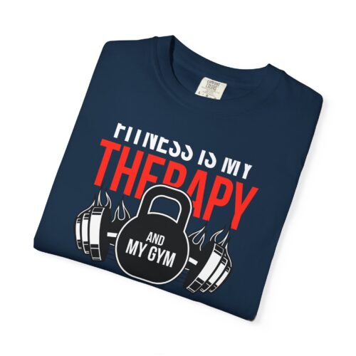 Fitness Is My Therapy T-Shirt — Gym Sanctuary Workout Tee. - Image 18