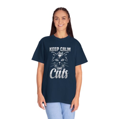 Keep Calm and Love Cats T-Shirt. - Image 28