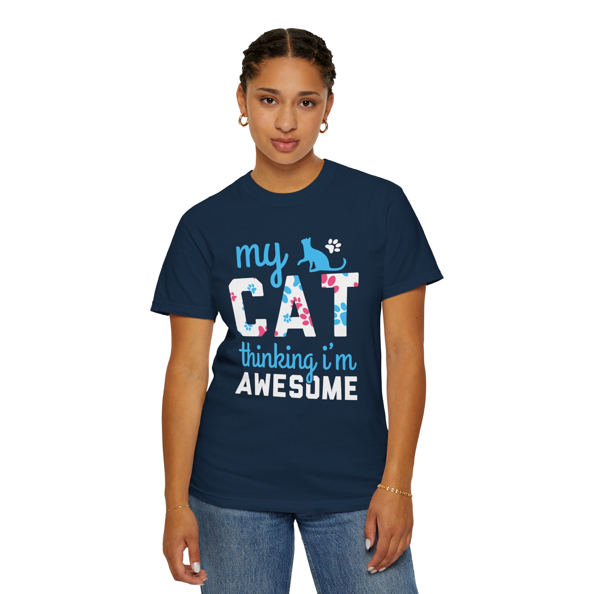 cn - 5.11 - My Cat Thinking I'm Awesome T-Shirt — Funny Cat Lover Tee. - Image 21