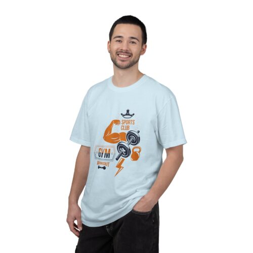 Gym Sports Club Workout T-Shirt — Muscle, Dumbbell & Kettlebell Fitness Tee. - Image 27