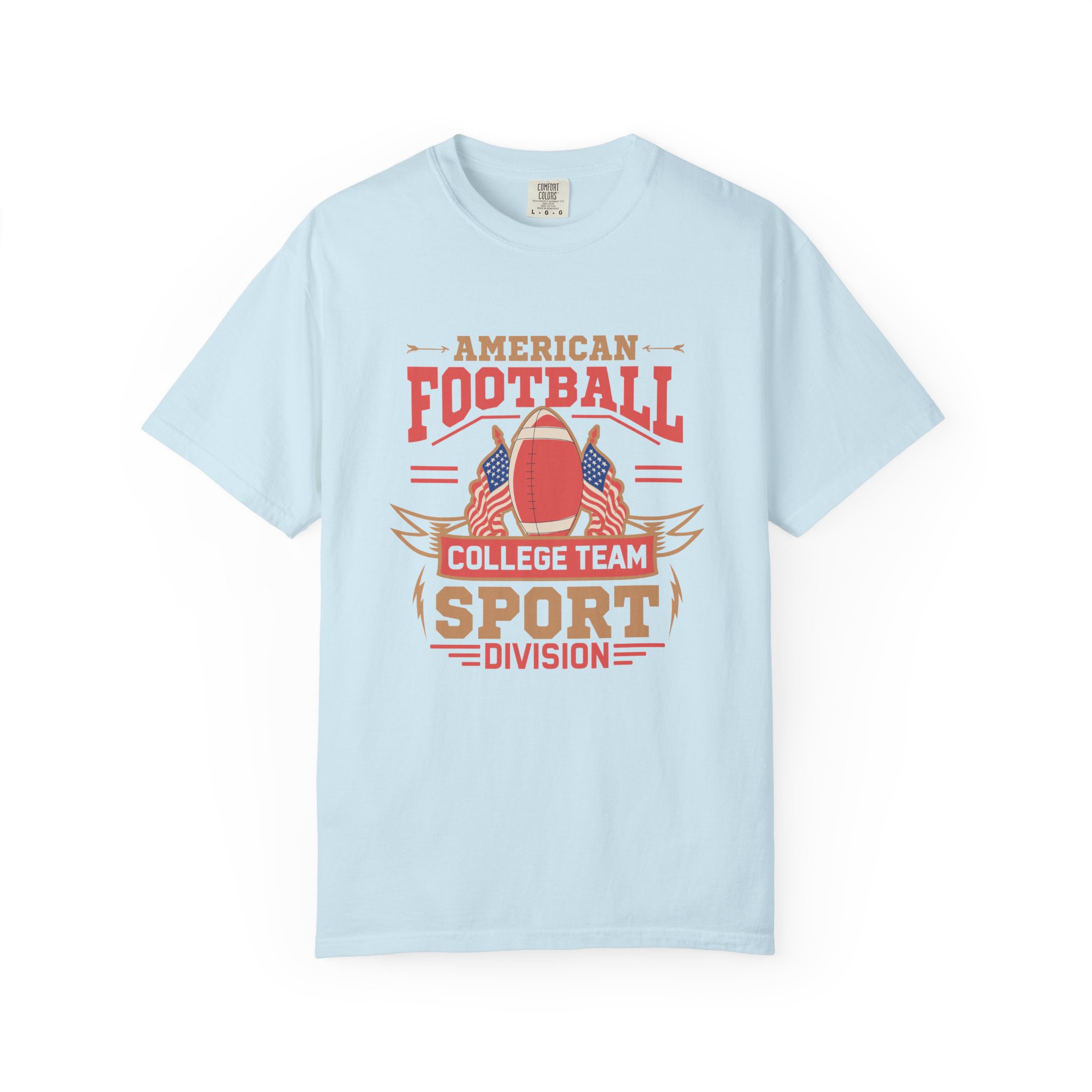 Vintage American Football Unisex T-Shirt, College Team Apparel, Sport Division Tee, Game Day Wear, Football Fan Gift. - Image 25