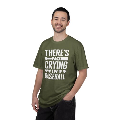 Baseball Humor T-Shirt, Unisex Garment-Dyed Tee, Funny Sports Shirt, Gift for Baseball Fans, No Crying in Baseball Tee. - Image 27
