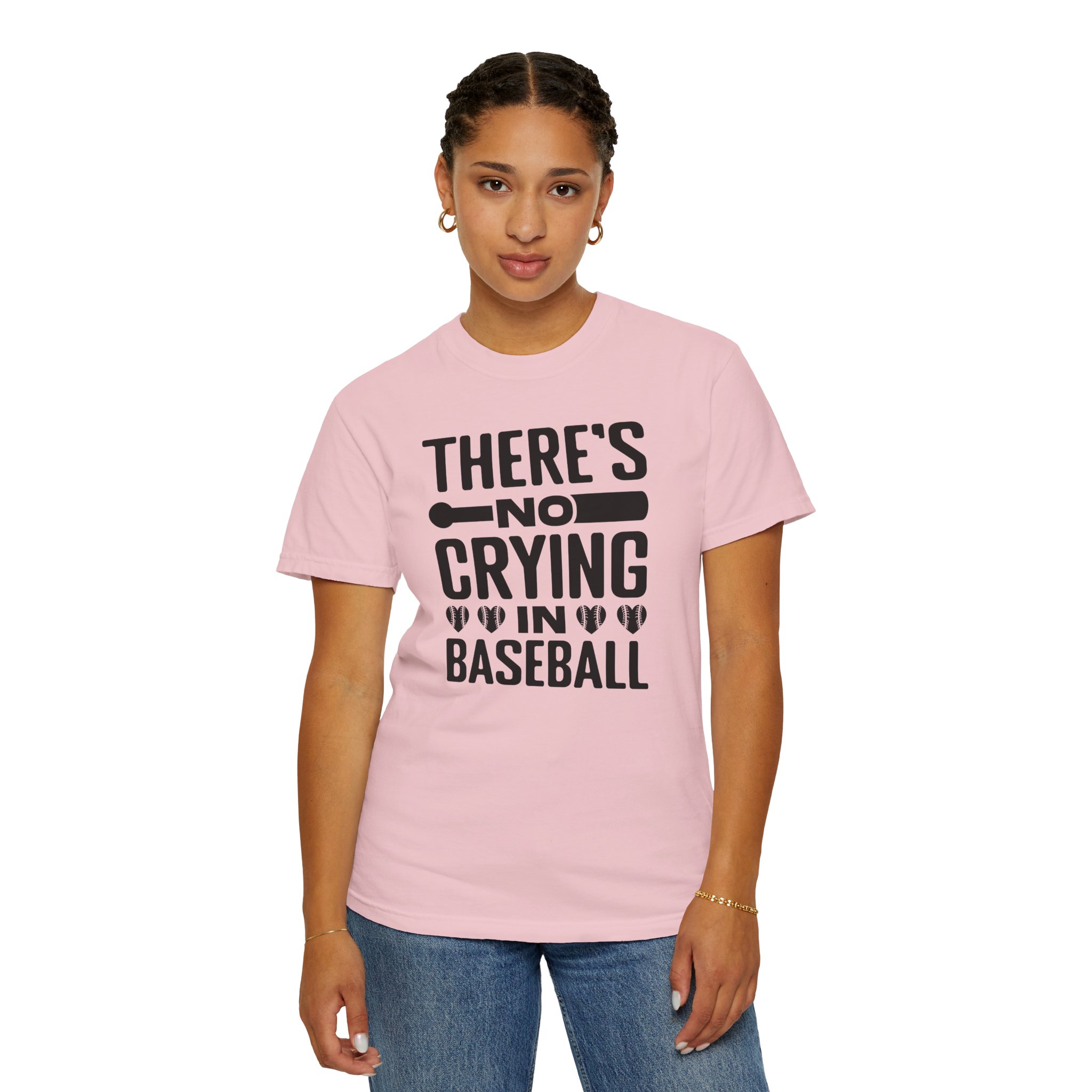 Baseball Humor T-Shirt, Unisex Garment-Dyed Tee, Gift for Sports Lovers, Funny Baseball Shirt, No Crying in Baseball. - Image 53