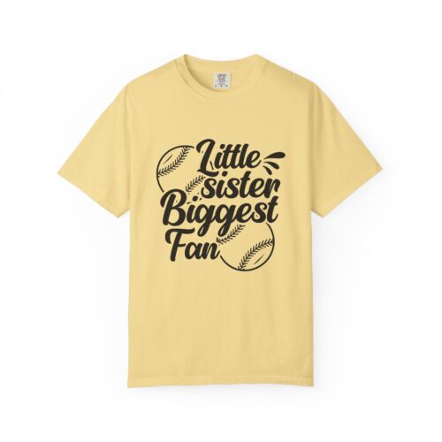 Cheerful Fan T-Shirt for Little Sisters, Baseball Enthusiast Gift, Sports Fan Apparel, Unisex Casual Wear, Soft Cotton Tee. - Image 17