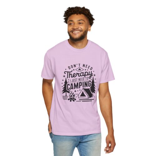 Camping Therapy T-Shirt | Unisex Garment-Dyed Tee for Outdoor Lovers, Perfect Gift for Campers, Nature Lovers, and Adventure Seekers. - Image 31