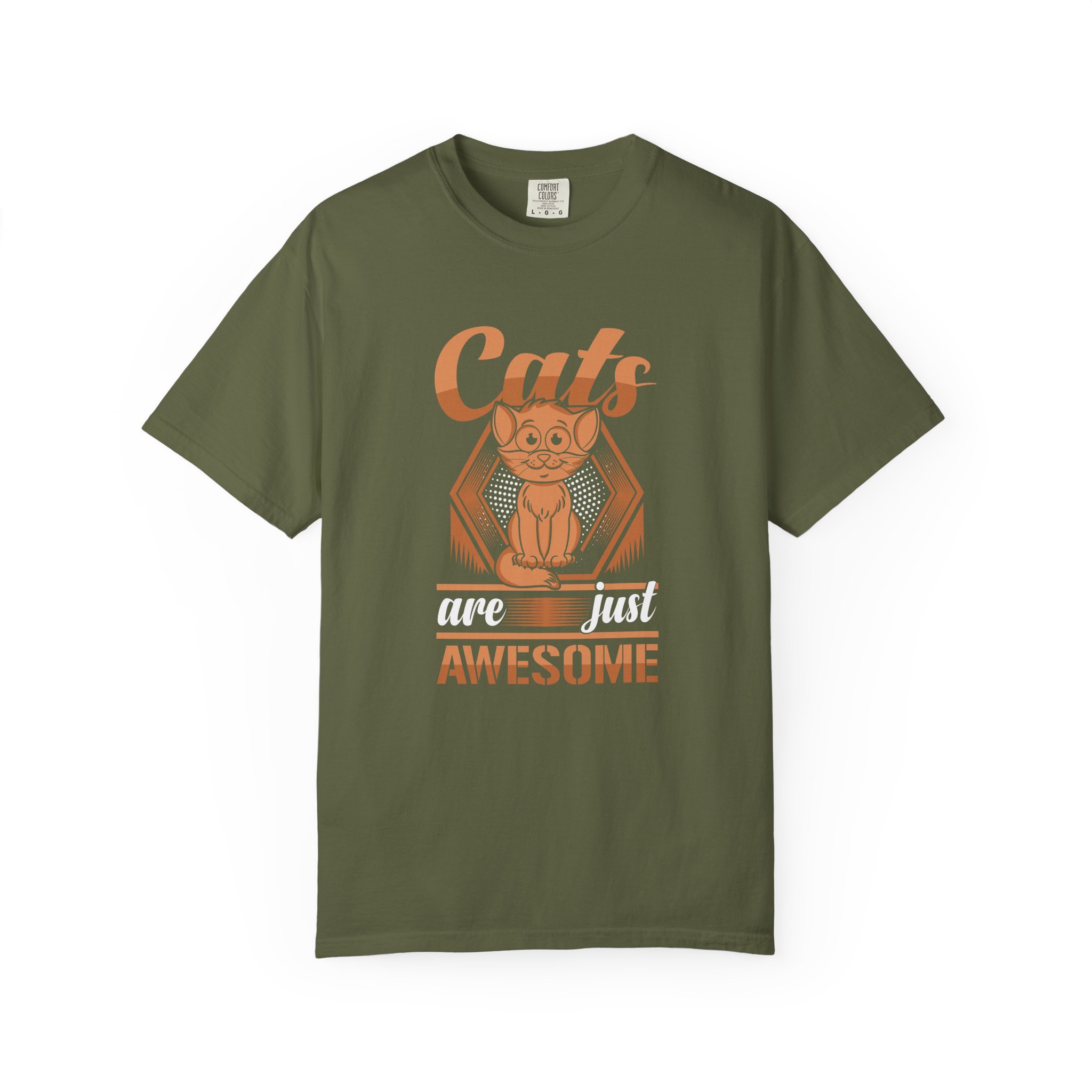 cn - 5.10a - Cat Lovers T-Shirt — "Cats Are Just Awesome" Retro Graphic Tee. - Image 9