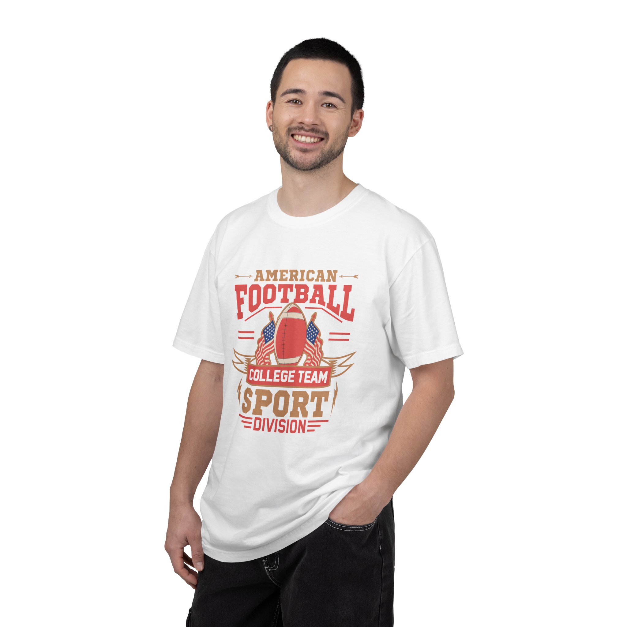 Vintage American Football Unisex T-Shirt, College Team Apparel, Sport Division Tee, Game Day Wear, Football Fan Gift. - Image 19