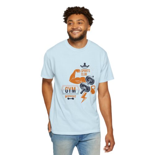 Gym Sports Club Workout T-Shirt — Muscle, Dumbbell & Kettlebell Fitness Tee. - Image 31
