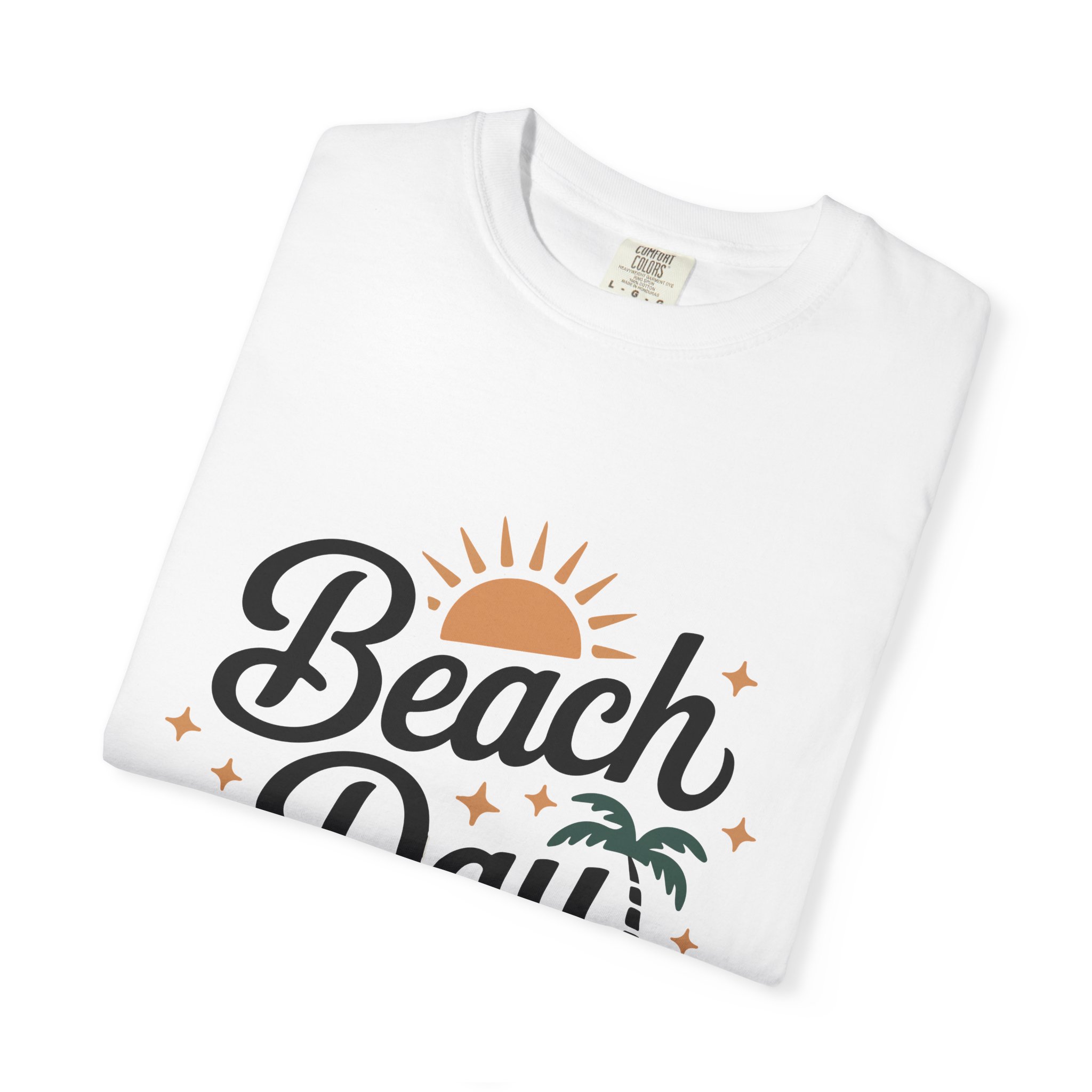 Beach Day Unisex Garment-Dyed T-Shirt, Summer Vibes Shirt, Casual Beachwear, Vacation Tee, Gift for Beach Lovers. - Image 2