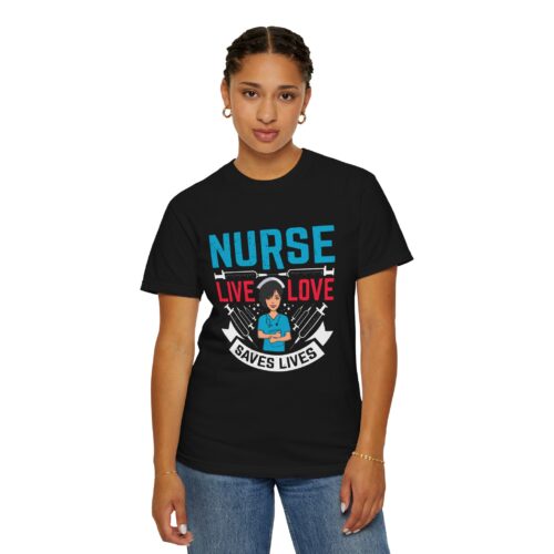 Nurse Live Love T-shirt, Unisex Medical Apparel, Gift for Nurses, Healthcare Worker Tee, Funny Nurse Shirt. - Image 5