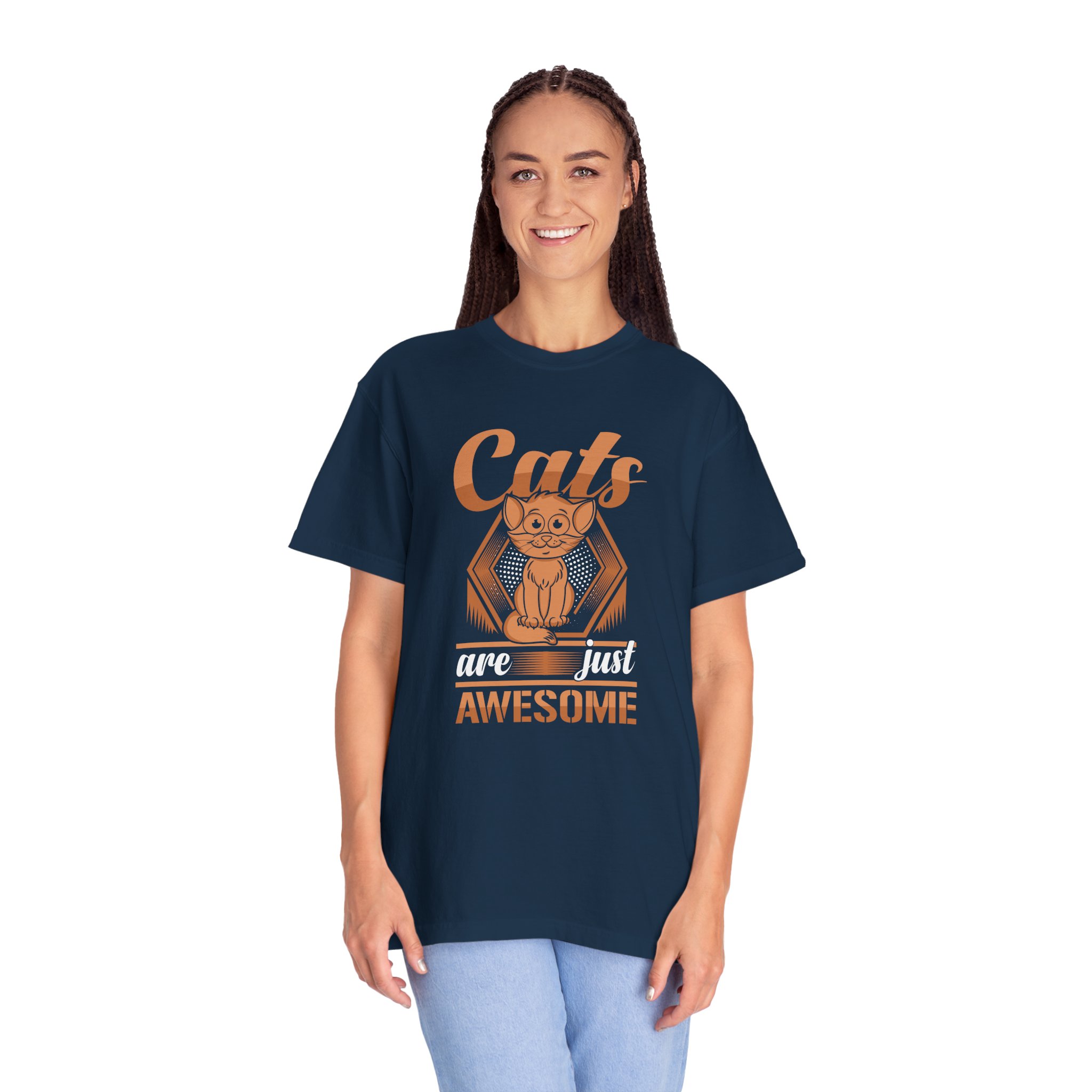 cn - 5.10a - Cat Lovers T-Shirt — "Cats Are Just Awesome" Retro Graphic Tee. - Image 20