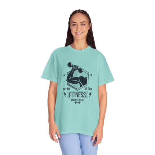 Fitness Muscle Club T‑Shirt — "No Pain No Gain" Gym Workout Tee. - Image 4