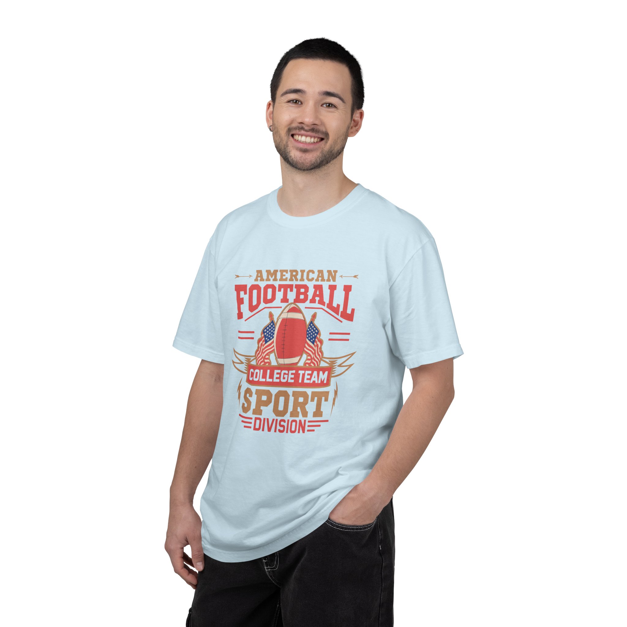 Vintage American Football Unisex T-Shirt, College Team Apparel, Sport Division Tee, Game Day Wear, Football Fan Gift. - Image 27