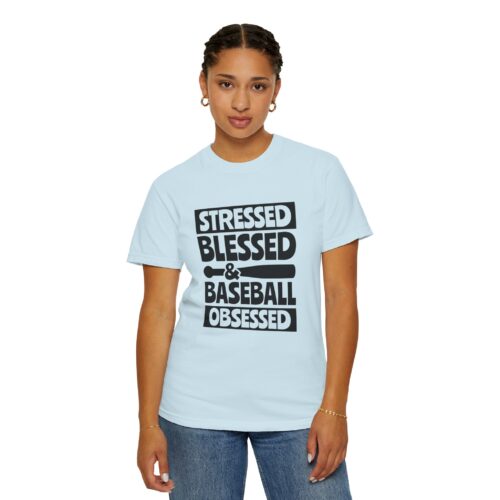 Stressed Blessed Baseball T-shirt - Perfect for Softball Season, Gift for Coaches, Athletes, Sport Fans, Unisex Tee. - Image 45