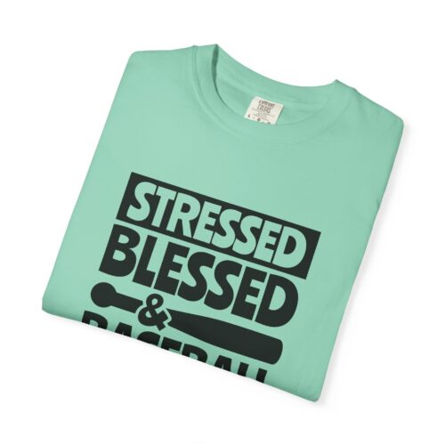 Stressed Blessed Baseball T-shirt - Perfect for Softball Season, Gift for Coaches, Athletes, Sport Fans, Unisex Tee. - Image 34