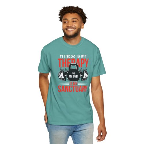 Fitness Is My Therapy T-Shirt — Gym Sanctuary Workout Tee. - Image 7