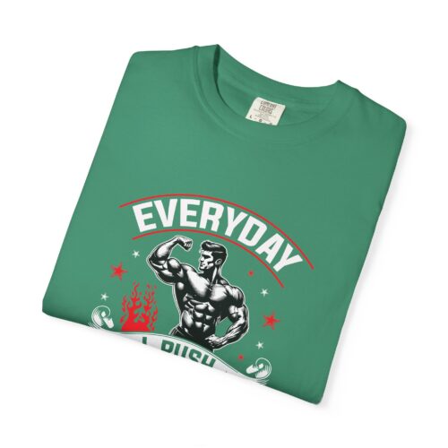 Muscle Motivation T-Shirt: Everyday I Push Harder, Fitness Apparel, Gym Top, Workout Shirt, Gift for Him/Her. - Image 2