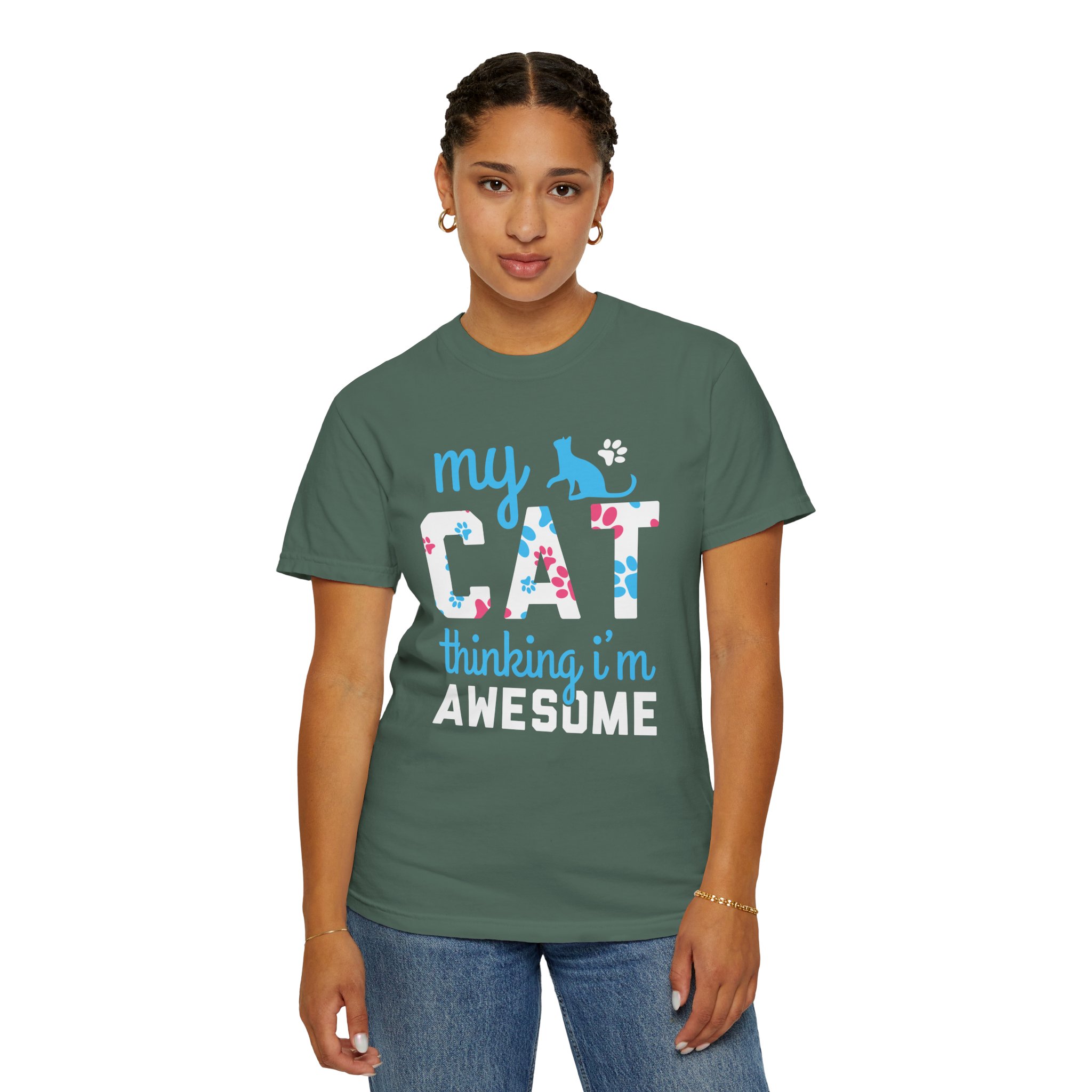 cn - 5.11 - My Cat Thinking I'm Awesome T-Shirt — Funny Cat Lover Tee. - Image 13