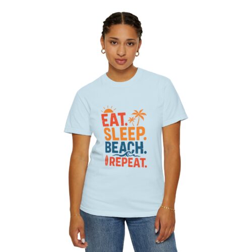 Beach Life Unisex T-Shirt - Eat Sleep Beach Repeat, Summer Wear, Vacation Shirt, Gift for Beach Lovers, Relaxed Summer Style. - Image 45