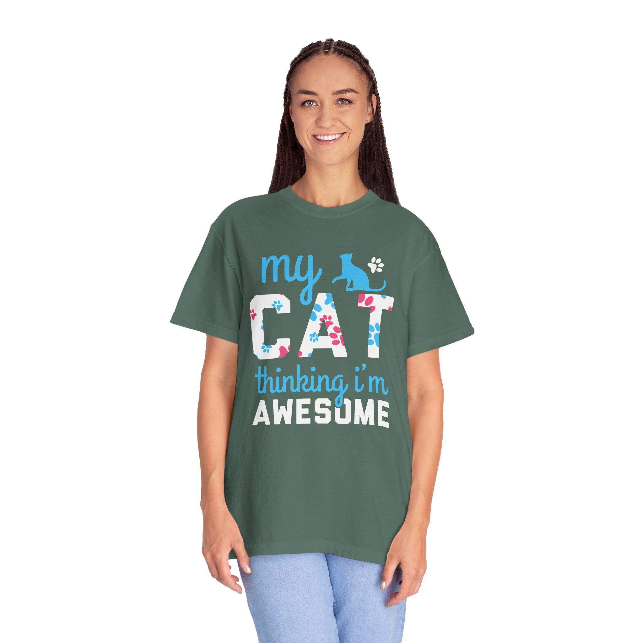 cn - 5.11 - My Cat Thinking I'm Awesome T-Shirt — Funny Cat Lover Tee. - Image 12