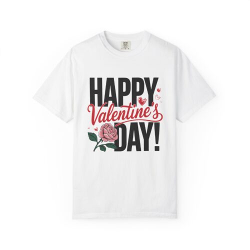 Unisex Happy Valentine's Day T-Shirt, Romantic Gift, Cute Valentine's Apparel, Casual Love Shirt, Perfect for Couples. - Image 1