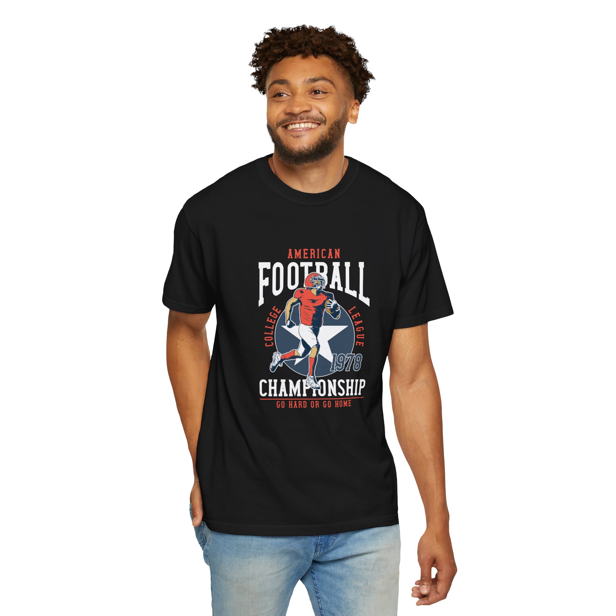 Vintage Football Championship T-Shirt, Sports Tee, Unisex Apparel, Gift for Football Fans, Casual Wear, Retro Style, Game Day Shir. - Image 7