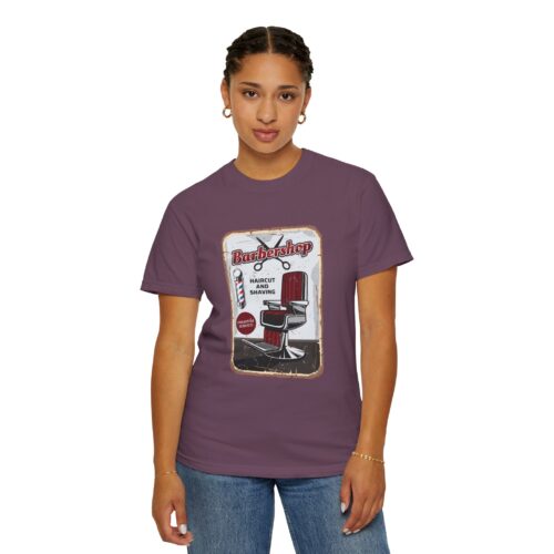 Vintage Barbershop T-Shirt, Unisex Graphic Tee, Haircut & Shaving Design, Barber Gift, Casual Wear, Retro Style, Gift for Him/Her. - Image 45