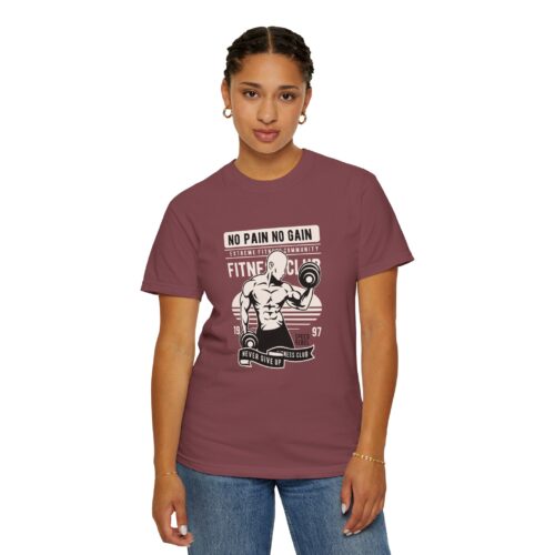 Fitness Motivation T-Shirt, Workout Tee, Gym Gear, Gift for Lifters, Unisex Casual Top, No Pain No Gain Design. - Image 53